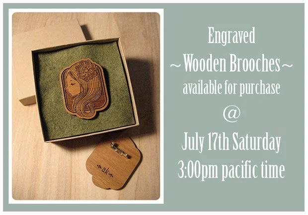 Audrey Kawasaki 'Engraved Brooch' Release Details