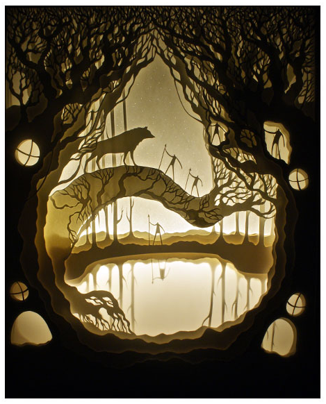 Hari 'The Protector' Paper Cut Original Available