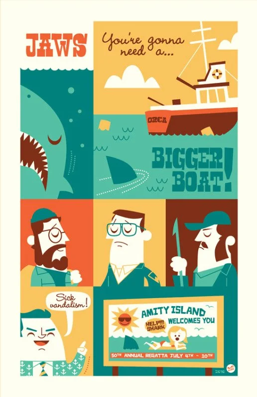 Dave Perillo 'Jaws, You're Gonna Need A Bigger Boat' Print SNEAK PEEK