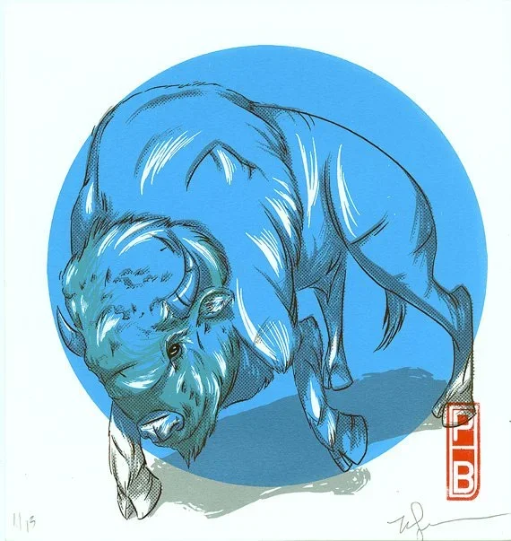 Paper Back Publishing 'Bison' Print Available