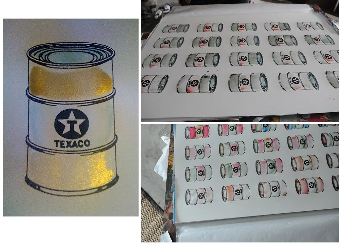 Beejoir 'Oil Cans' Snub Print Available