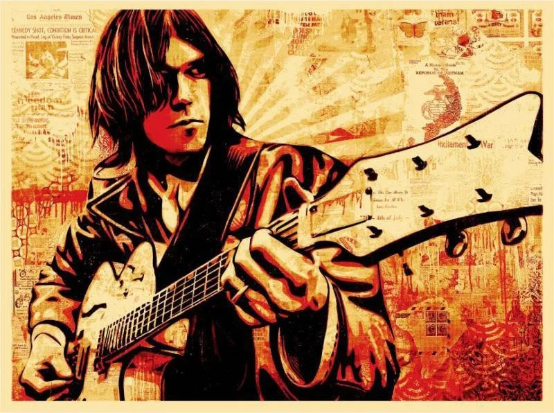 Obey 'Neil Young' Canvas Print Release Details