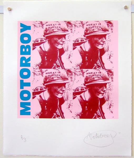 Motorboy 'Wheat Is Murder' Pink + Yellow Prints Available