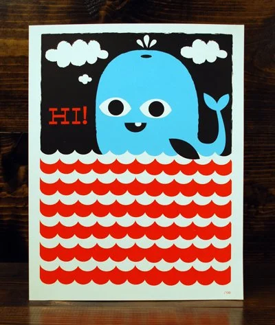 Valhalla Studios 'Hi Whale' + 'Dinner Party' Prints Available