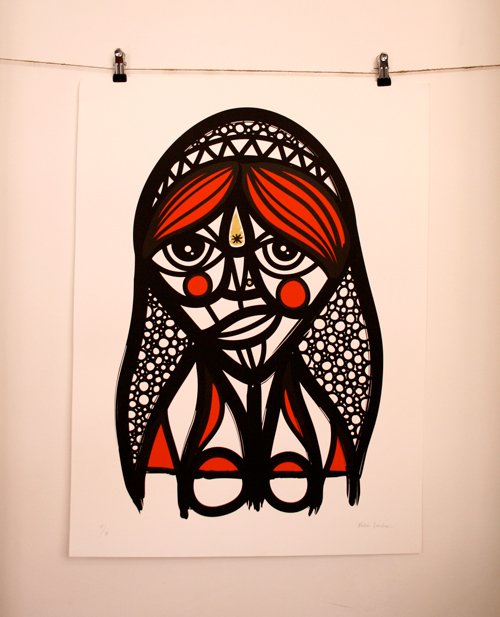 Ruben Sanchez 'India' Print Available