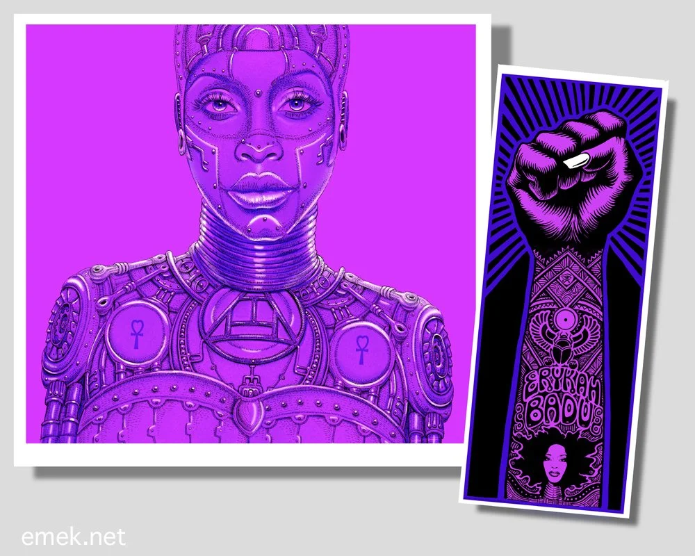 Emek 'Pink Lady' Erykah Badu Print Release Details