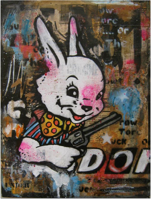 Flavio Falena 'White Rabbit #2' Original Available