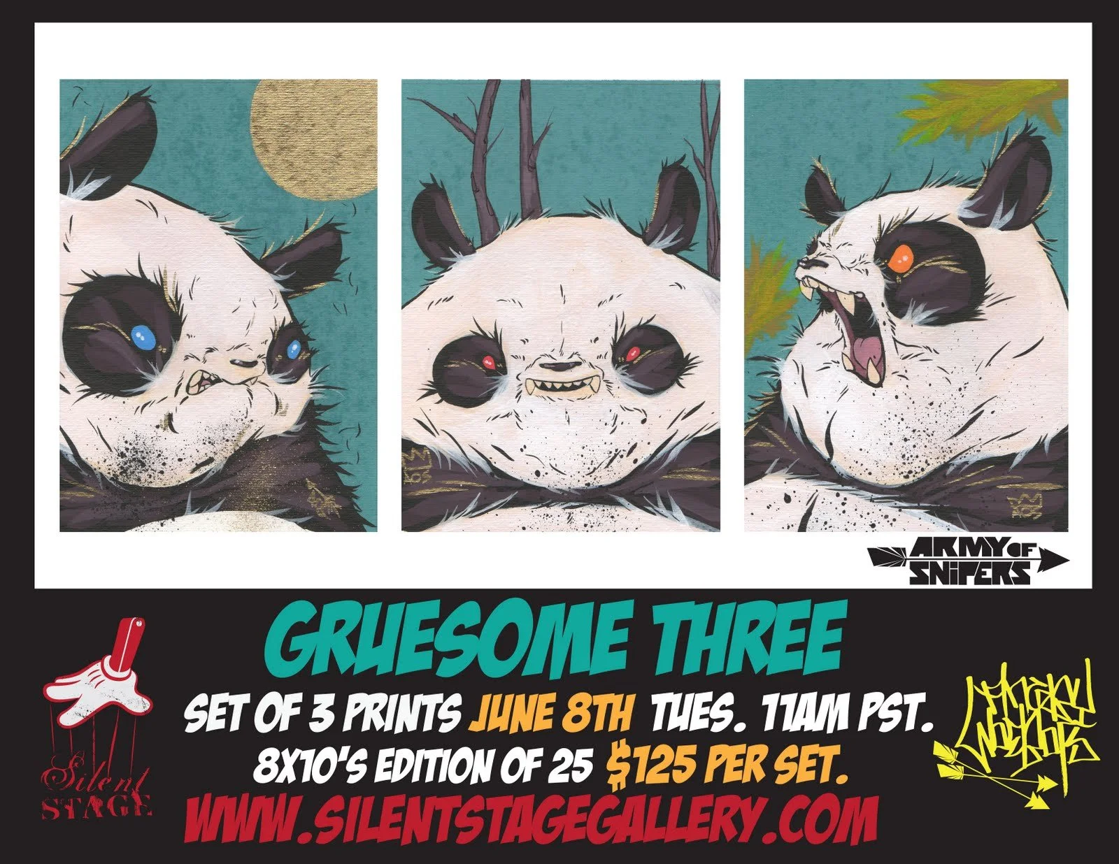 Angry Woebots 'Gruesome Threesome' Print Release Details