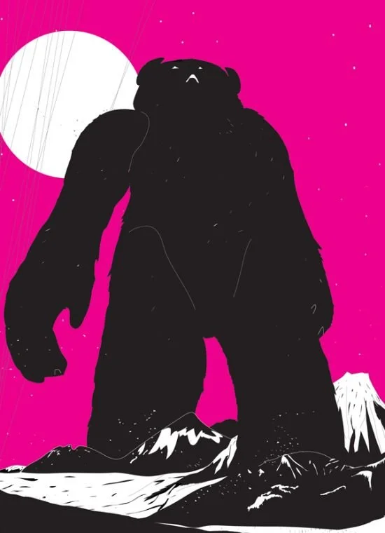 PHLASH 'Yeti Over Mount Fuji' Magenta Print Available