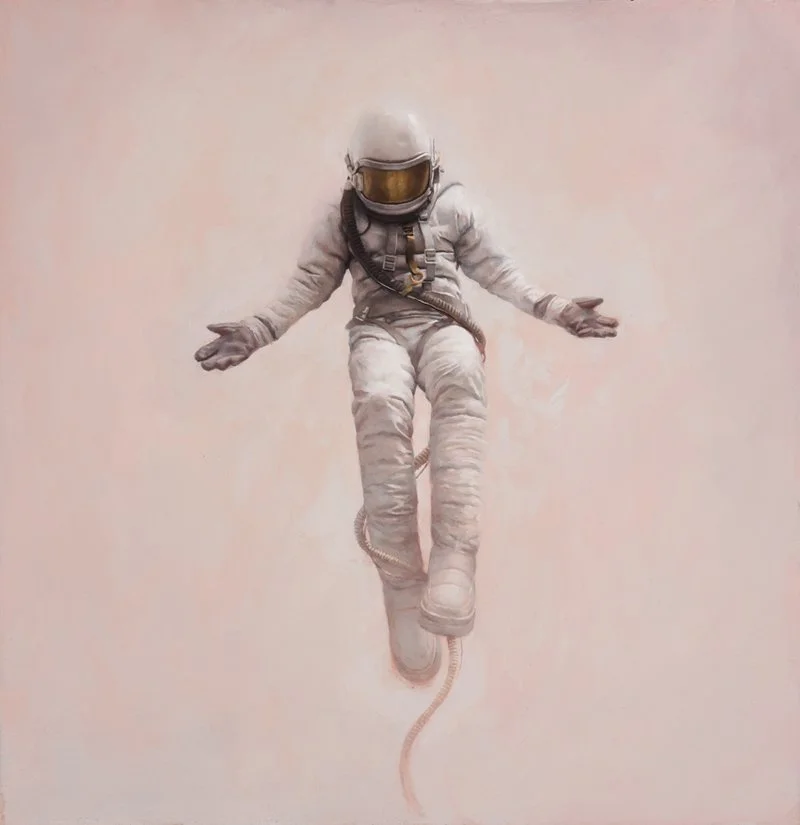 Jeremy Geddes 'Small White Cosmonaut' Print Available