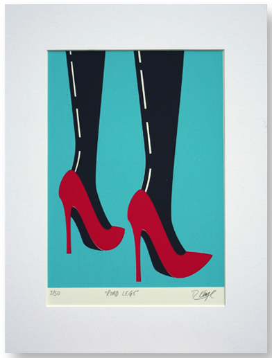 Rebecca J Kaye 'Road Legs' Print Available