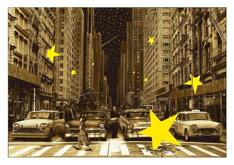 Roamcouch 'When You Wish Upon A Star' Sepia Print Available
