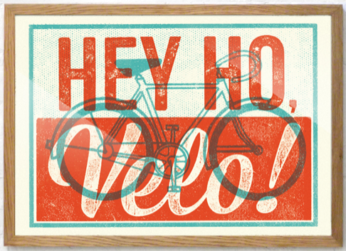 Telegramme 'Hey Ho Velo' Print Available