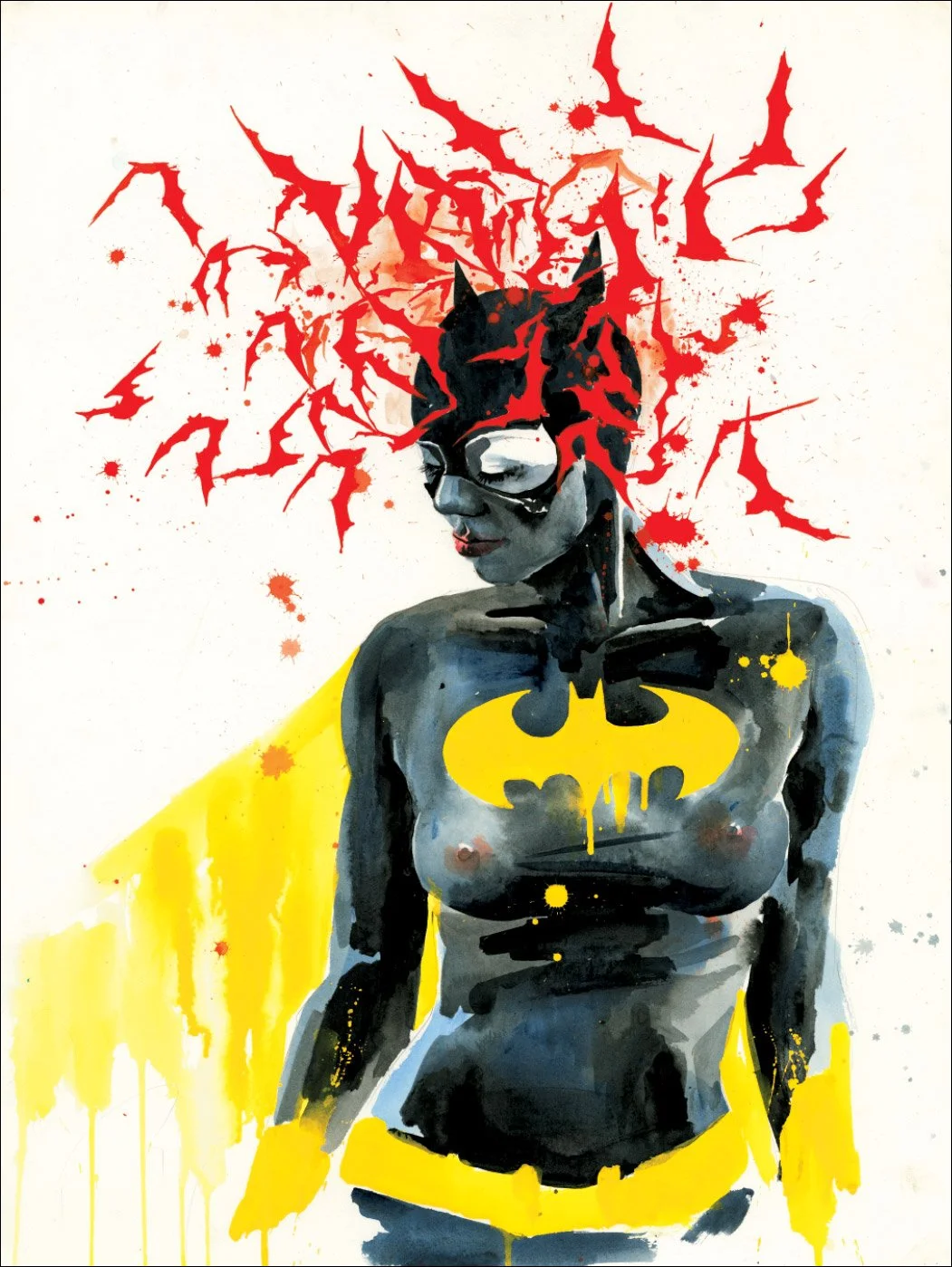 Lora Zombie 'Bat Girl' Print Available