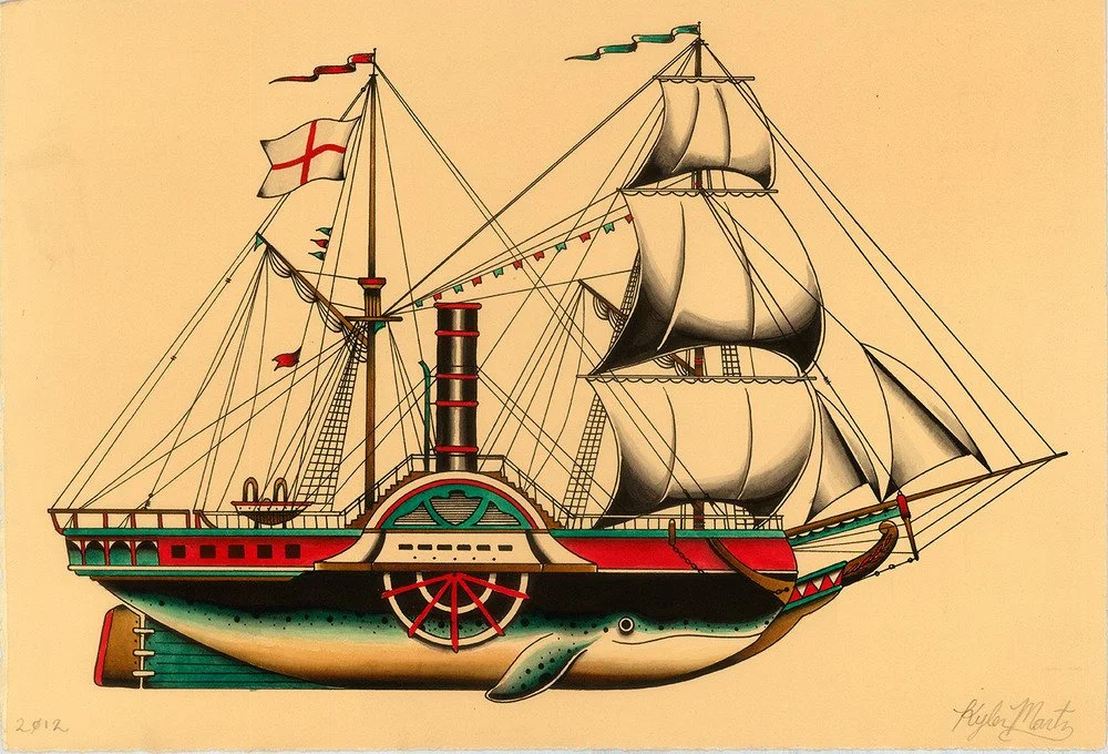 Kyler Martz 'Whale Schooner' Print Available
