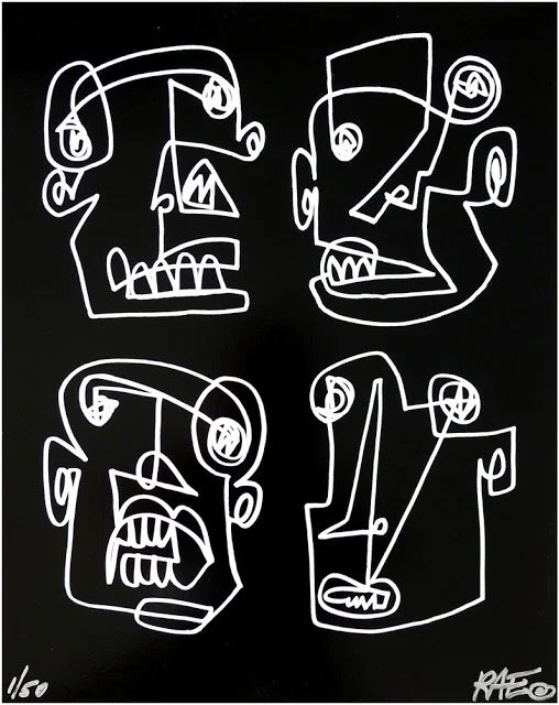 Rae '4-Face' Print Available