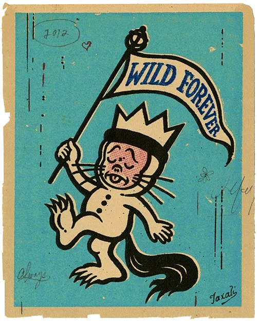 Gary Taxali 'Wild Forever' Blue Print Available