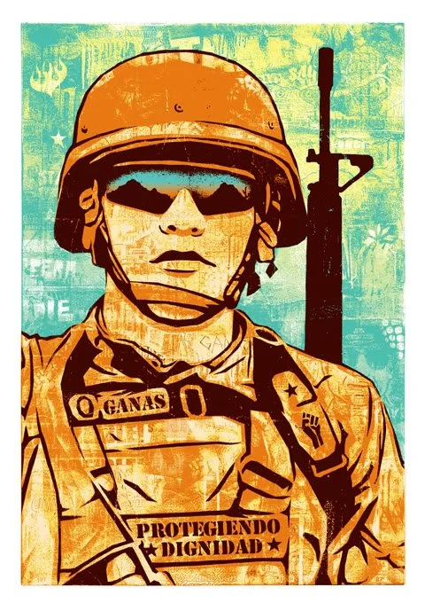 Ernesto Yerena 'Ganas Soldier / Protecting Dignity' Print Available