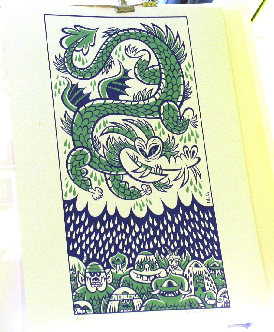 Martin Ontiveros 'Green Demon' + 'Orange Demon' Prints Available