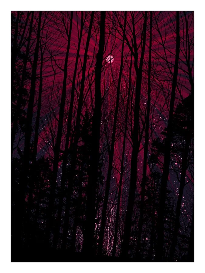 Dan McCarthy 'Pink Moon' April Print Available