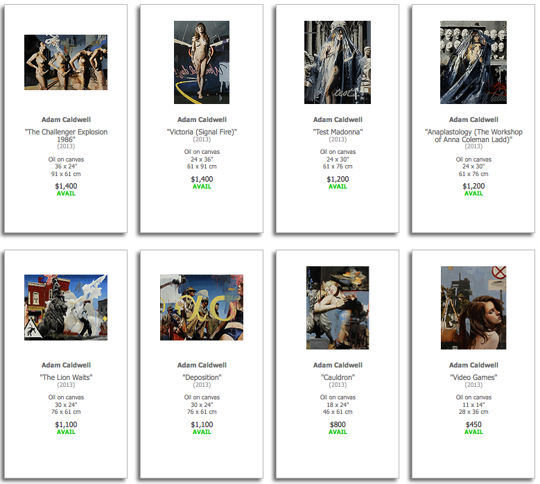 Adam Caldwell Original Art Available
