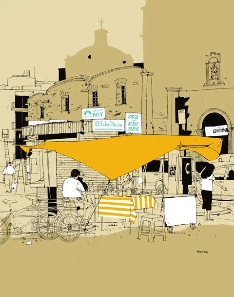 Evan Hecox 'El Sol De Mexico' Print Available