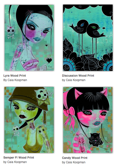 Caia Koopman 'Lyra, Discussion, Semper Fi, Candy' Prints Available