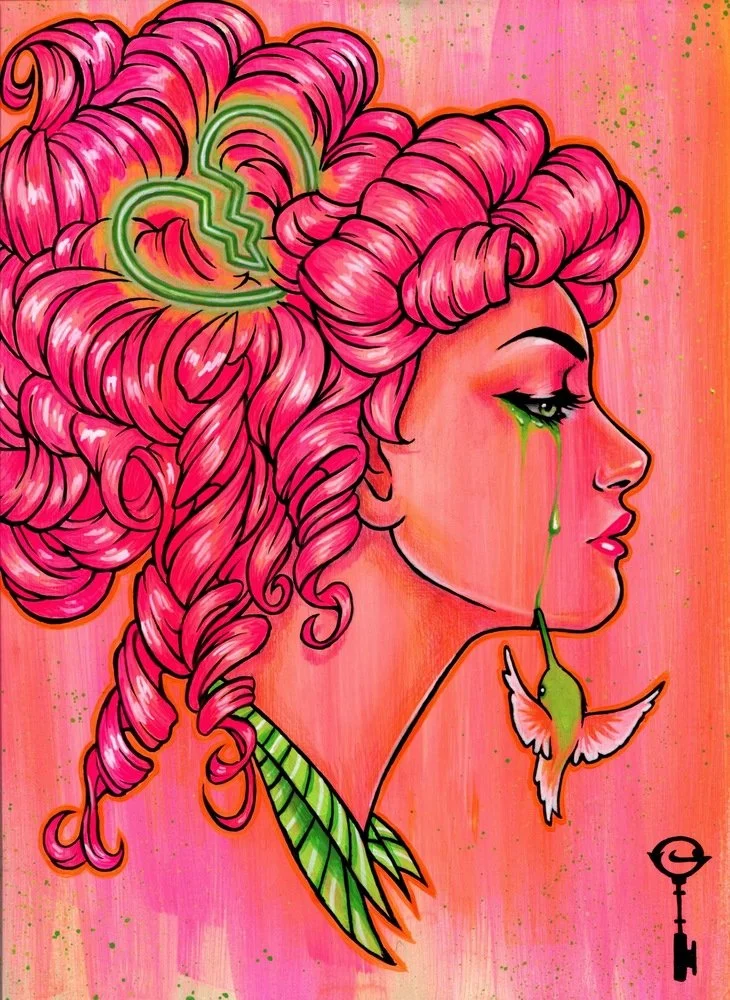 Glenn Arthur 'Neon Hearts Are Breaking' Original Available