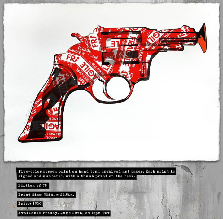 Mr Brainwash 'Fragile' Print Release Details