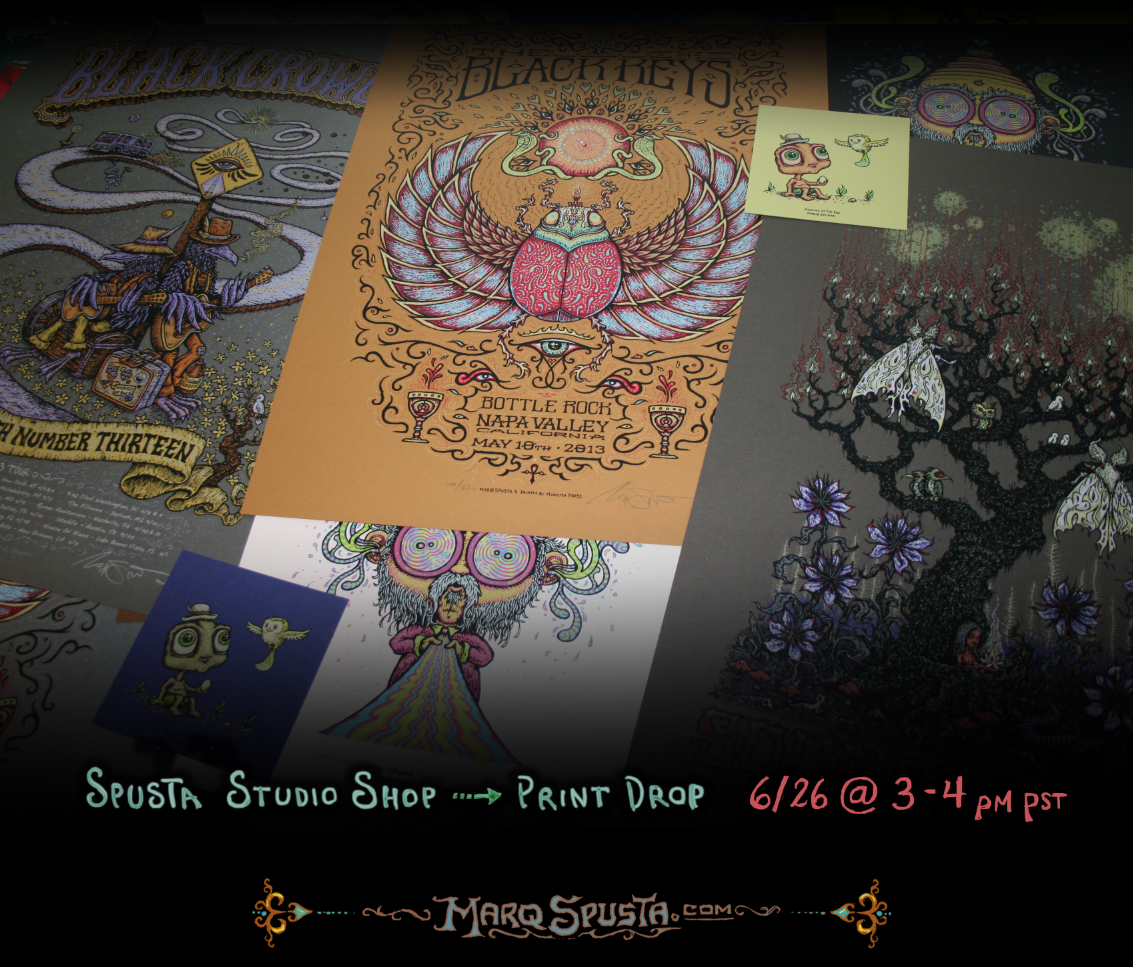 Marq Spusta 'Studio Shop' Print Release Details