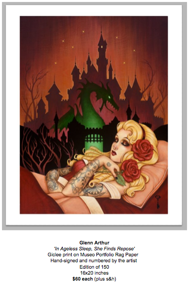 Glenn Arthur 'In Ageless Sleep, She Finds Repose' Print Release Detials