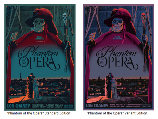 Laurent Durieux 'Phantom Of The Opera' Prints Release Details