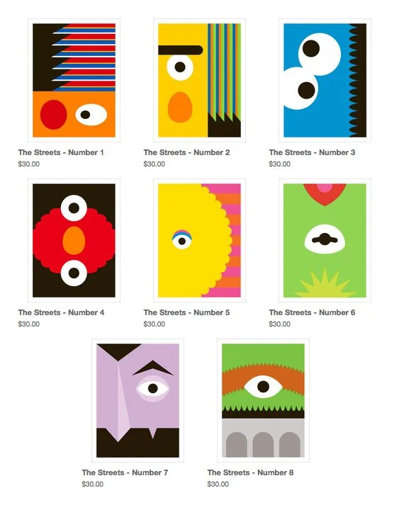 Thom Pastrano 'Sesame Street' Remixed Prints Available