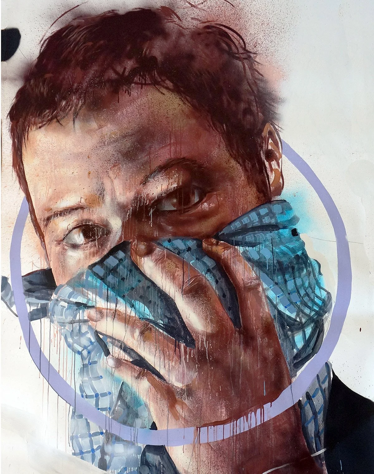 Fintan Magee 'Portrait Of A Stone Thrower' Print Available