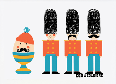 Kay Vincent 'Eggs +Soldiers' Print Available