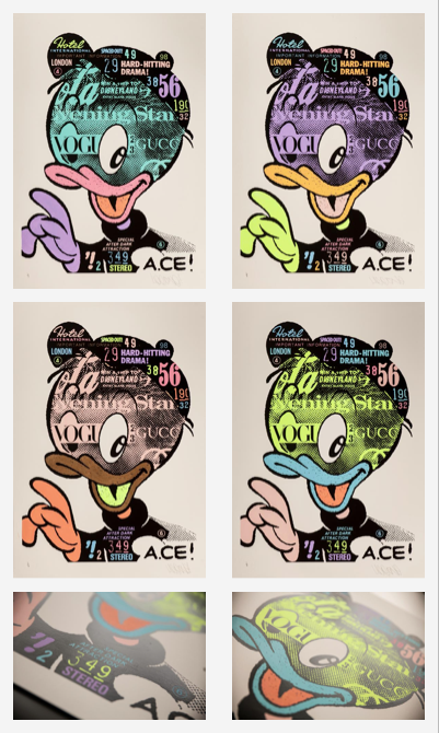 AC.E 'Duck' + Mau Mau 'David vs Goliath' Print Release Details