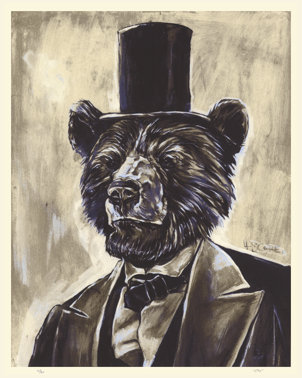 Ryan Milner 'Abearham' Print Available