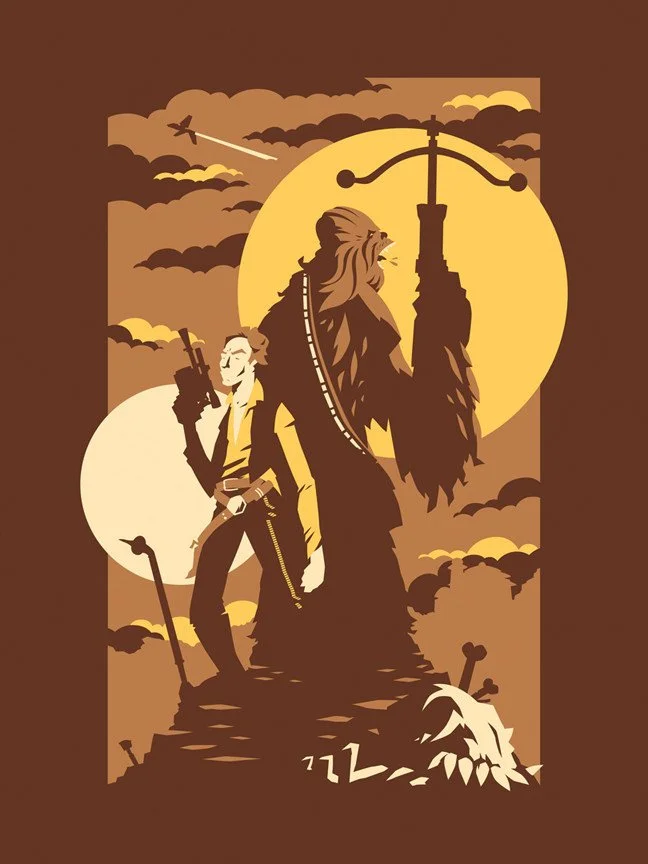 Florey 'The Scoundrel &amp; The Wookie' Print Available