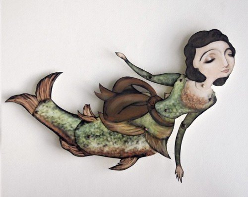 CrankBunny 'Lady Fish Mermaid' Paper Doll