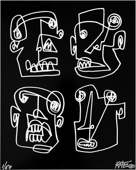 Rae '4-Face' Print Available