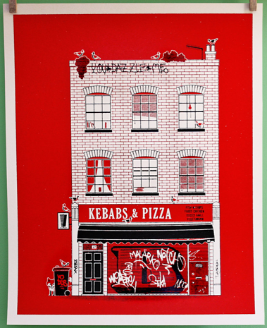 Dominic Clifford 'Shop' Print Available