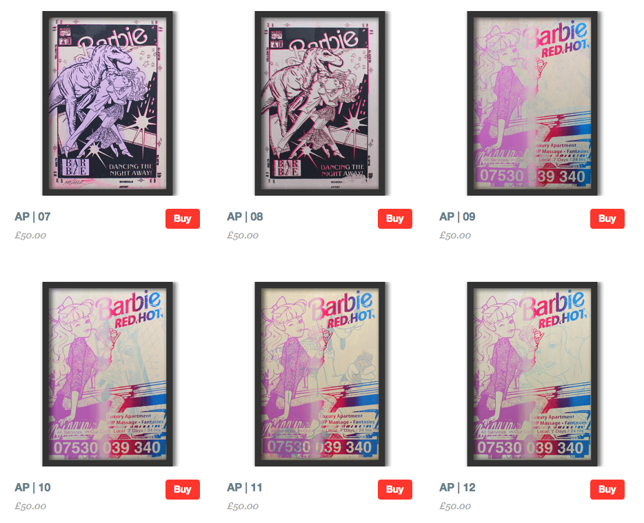 Imbue 'Barbie' A/P Test Prints For Sale