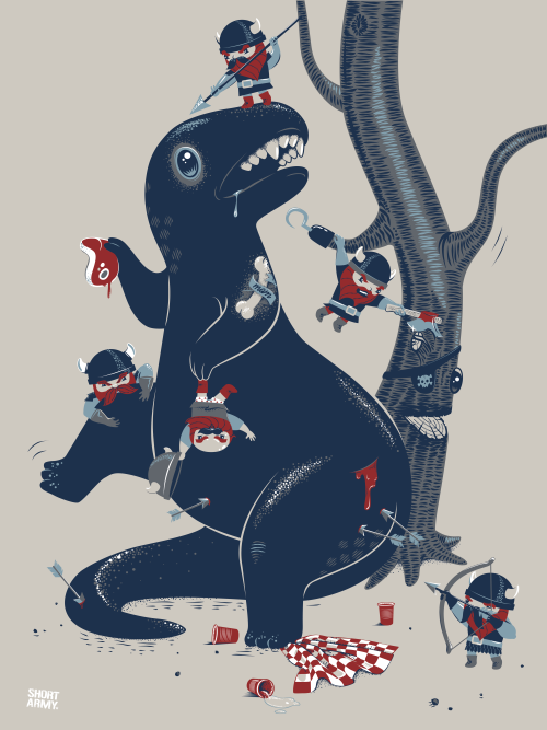 Short Army 'It's No Teddy Bear Picnic' Print Available