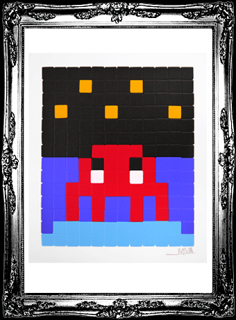 Space Invader 'Space One' + 'Space One Pink' Prints Available