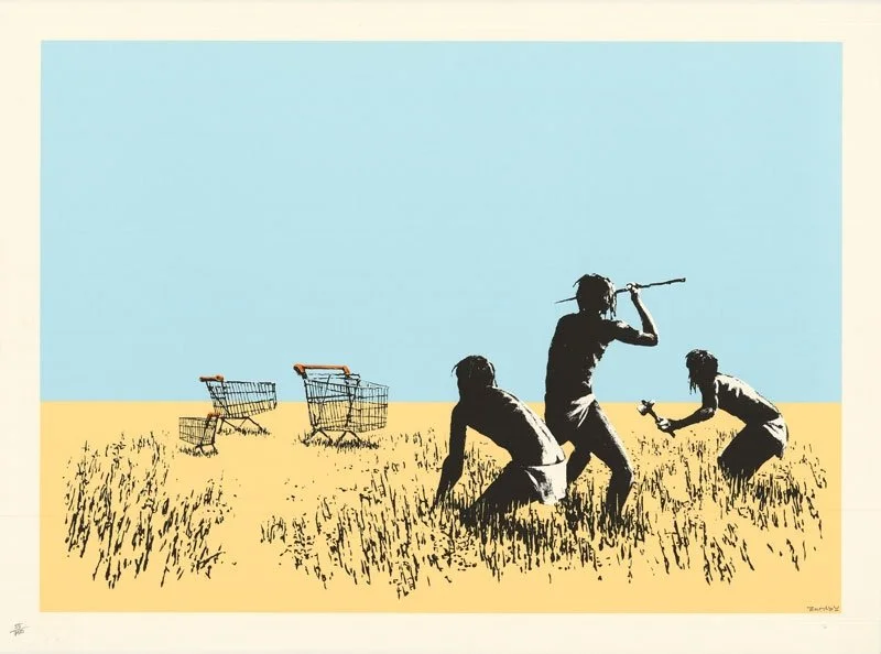 Banksy 'Trolleys' Colour Print Available NOW
