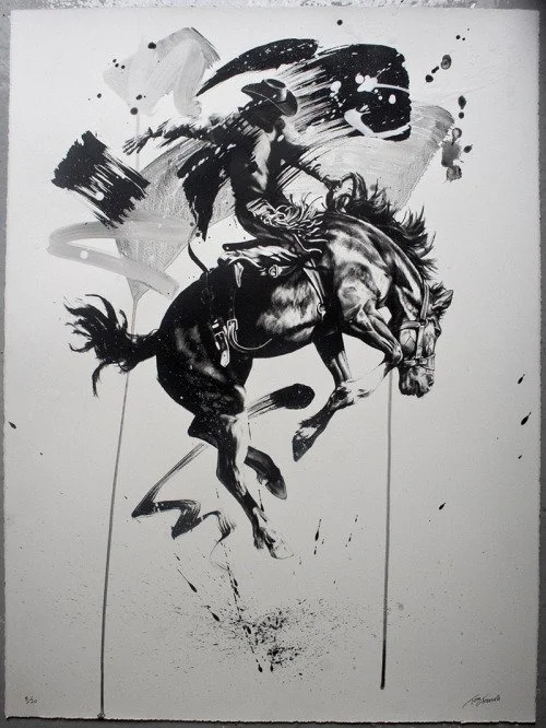 Tom French 'Cowboy Balance 13' Prints Available