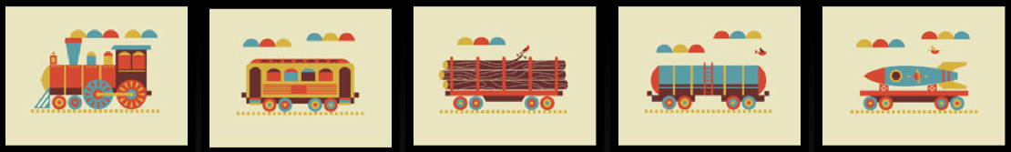 Dan Stiles 'Train' Prints Available