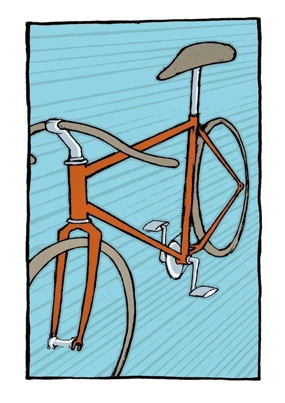 Cricket Press 'Scorcher', 'Stingray' + 'Battle Ready' Bicycle Prints Available