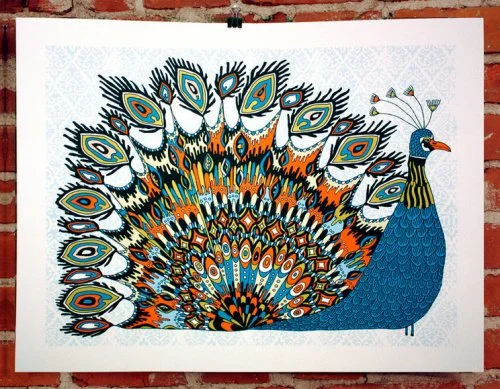 Nate Duval 'Fancy Peacock' Print Available