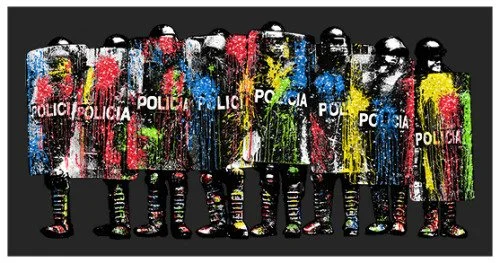 K-Guy 'Policia' Night Riot Black Print Release Details